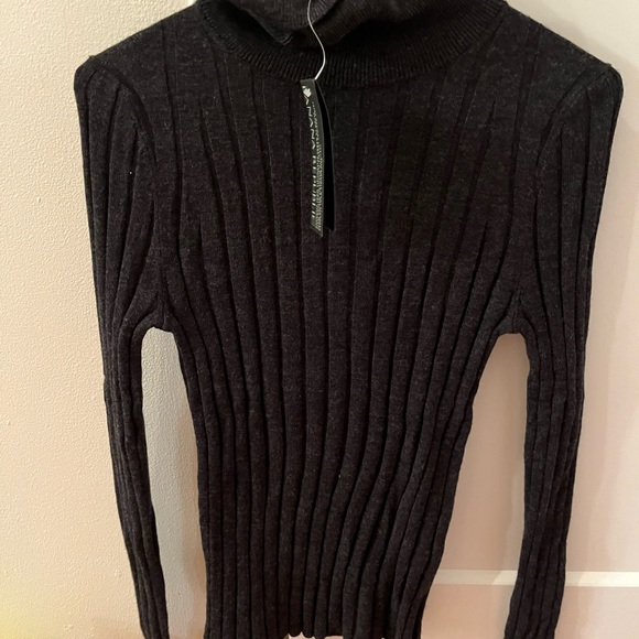 Banana Republic fine Marino wool ribbed turtleneck sweater nwt - Picture 3 of 7